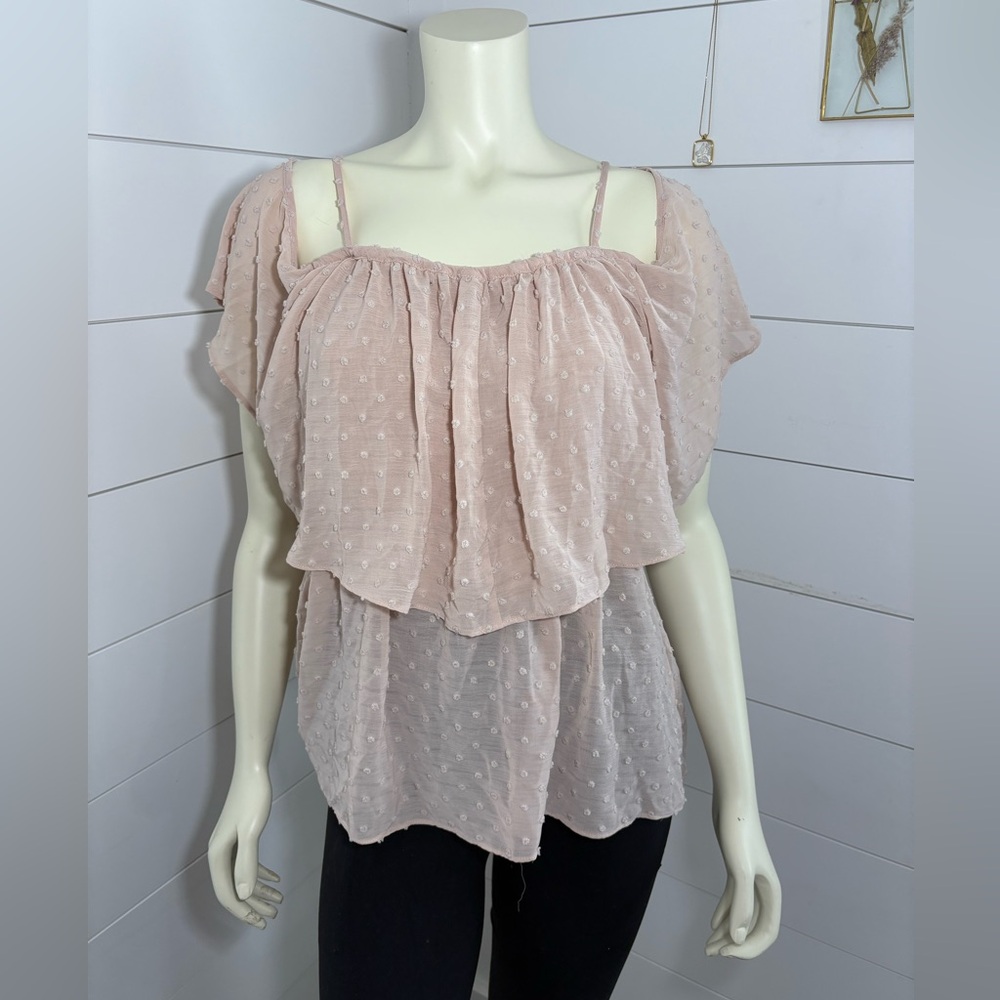 Daytrip Blush Pink Off-Shoulder Blouse